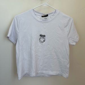 nirvana crop tee